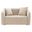 Keith Loveseat with 2 Pillows In Beige Chenille