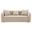 Keith Sofa with 3 Pillows In Beige Chenille