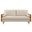 Kellan Performance Velvet Sofa In Walnut and Almond