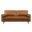 Kellan Vegan Leather Sofa In Walnut and Tan