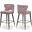 Kelly Velvet Stool Set of 2 In Pink
