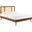 Kelsea Cane and Wood Full Platform Bed With Splayed Legs In Walnut