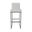 Kelsey 26 Inch Counter Height Stool In Lustrous Silver White and Vail Pure White