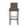 Kelsey 30 Inch Bar Height Stool In Sable Onyx and Island Teak