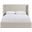 Kendall Linen Textured Fabric Upholstered Full Bed In Beige