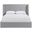 Kendall Linen Textured Fabric Upholstered Full Bed In Grey