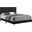 Kendall Tufted Panel Queen Bed Black and Gold