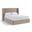 Kendall Velvet Upholstered King Bed In Taupe