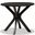 Kenji Modern and Contemporary Dark Brown Finished 35-Inch-Wide Round Wood Dining Table