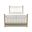 Kenna Queen Complete Bed with Metal Profile In Milky Gold