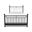 Kenna Queen Complete Bed with Metal Profile In Weathered Iron
