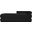 Kennedy Faux Shearling Teddy Fabric Bench In Black