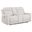 Kennett Chenille Upholstered Power Reclining Loveseat In Ivory