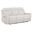 Kennett Chenille Upholstered Power Reclining Sofa In Ivory