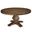 Kensington Round Solid Pine Dining Table In Walnut