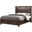 Kenzo Queen Bed with LED Headboard and Bookshelf In Walnut