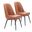 Keppel Swivel Dining Chair Set of 2 In Brown