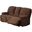 Kevin Upholstered Reclining Sofa with Dual Recliners In Brown
