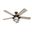 Key Biscayne 54 Inch Damp Rated Ceiling Fan with LED Light Kit and Pull Chain In Onyx Bengal and Barnwood