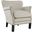 Key Upholstered Fabric Armchair In Sand