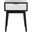 Keya 1 Drawer Accent Table in Black and White
