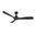 Kiama 52 Inch 3-Blade Smart No Light Ceiling Fan with Remote In Black