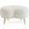 Kidney Ottoman In Shearling