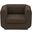 Kimora Linen Textured Fabric Chair In Brown