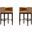 Kingsley Barstool in Camel and Dark Walnut (Set of 2)