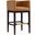 Kingsley Barstool in Camel and Dark Walnut