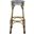 Kipnuk Navy/White/Light Brown Indoor-Outdoor Stacking Bar Stool
