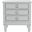 Kira Grey 3-Drawer Nightstand