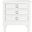 Kira White 3-Drawer Nightstand