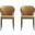 Kirsten Dining Chair Set of 2 In Camel