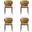 Kirsten Dining Chair Set of 4 In Camel