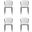 Kirsten Dining Chair Set of 4 In White