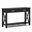 Kitchener Solid Wood Console Sofa Table In Black