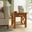 Kitchener Solid Wood End Table In Light Golden Brown