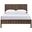 Kivo Solid Wood Full Bed In Walnut