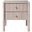 Kivo Solid Wood Nightstand In Natural and Stained Natural
