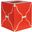 Kleenex Orange And Cream Pattern Box