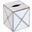 Kleenex White Glass Xhatch Box