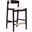 Klismos Counter Stool in Ivory and Dark Walnut