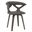 Klyne Wooden Dining Chair with Dark Walnut Frame In Brown