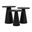 Knox Round Accent Tables Set of 3 In Black