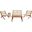 Kobina 5 Piece Outdoor Living Set In Natural Rope