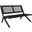 Kobina Outdoor Bench in Black