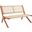 Kobina Outdoor Bench in Natural Rope