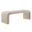 Koda Performance Velvet Waterfall Long Bench In Brass Almond