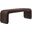 Koda Performance Velvet Waterfall Long Bench In Chocolate Brown